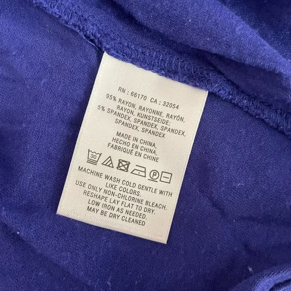 Anthropologie Deletta Blue Peplum Top | Size M - Picture 9 of 9